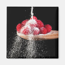 Rasberries und ZuckerKühlschrank-Magnet Kühlschrankmagnet