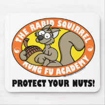 Rasende Eichhörnchen Kung Fu Mausunterlage Mauspads