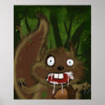 Rasendes Eichhörnchen Plakat