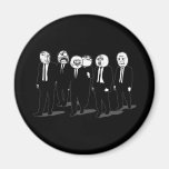 Raserei-Comic meme Gesichtsgehen Kühlschrankmagnet