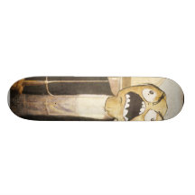 Raserei-Gesicht Meme stellen Comic-noble Malerei g Skateboarddecks