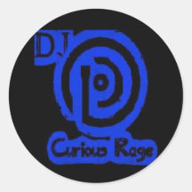 Raserei-Logo-Aufkleber DJ neugieriger