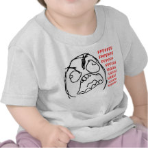Raserei-Typ verärgertes Fuu Fuuu Raserei-Gesicht M Tshirts