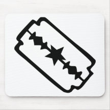 Rasierklinge Mauspad
