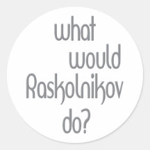 Raskolnikov Aufkleber