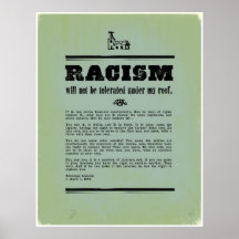 Rassismus Posterdrucke