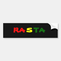 RASTA AUTO AUFKLEBER
