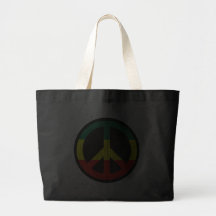 Rasta Friedenssymbol Leinentasche