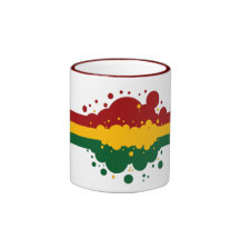 Rasta Regenbogen-Becher Teetassen