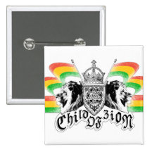 Rasta Reggae-königlicher Wappen-Knopf Anstecknadel