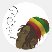 Rasta Runde Sticker