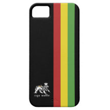 Rasta-Streifen auf Schwarz Etui Fürs iPhone 5