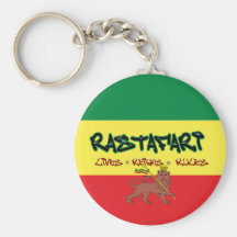 Rastafari Leben. Herrschaften. Regeln Keychain Schlüsselbänder