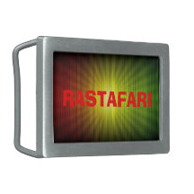 Rastafari Reggae-rotes Gold und Gürtel-Schnalle Rechteckige Gürtelschnallen