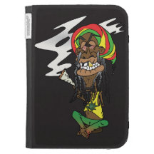 Rastaman mit Joint und Goldzahn