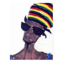 rastaman postkarte