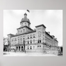 Rathaus Portlands, Maine circa 1900 Plakate