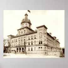 Rathaus Portlands, Maine circa 1900 Posterdruck