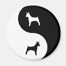 Ratte Terrier Yin Yang Kühlschrankmagnete