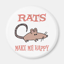 Ratten machen mich glücklich kühlschrankmagnete