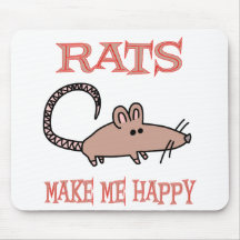 Ratten machen mich glücklich mauspad