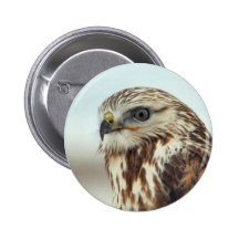 Rau-mit Beinen versehener Falke Button