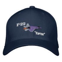 Raubvogel F22 Bestickte Mütze