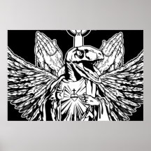 Raubvogel-Jesus-Lieben Sie Poster