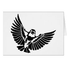 raubvogel predator bird grußkarten