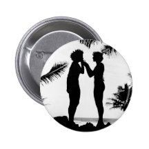 Rauchende Silhouette, Vierzigerjahre Button