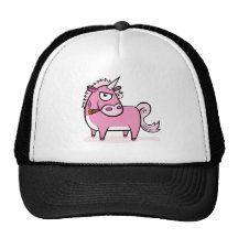 Rauchendes rosa Einhorn Baseball Cap