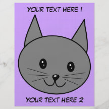 Rauchiges Grau-Katze Flyer