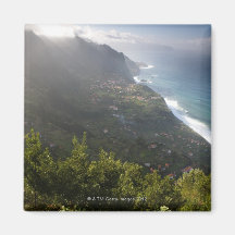 raue Küstenlinie der atlantischen Insel Madeira Magnete