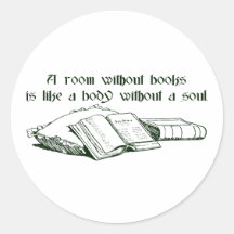 Raum ohne Bücher Sticker