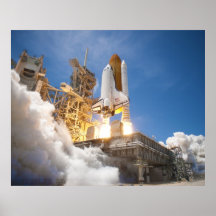 Raumfähre Atlantis, das Auftrag STS-132 startet Plakat