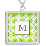 Rauten-Monogramm-Halskette
