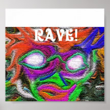 Rave-Flyer Plakate