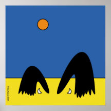 Raving Ravens - Frightened In Australia Poster
