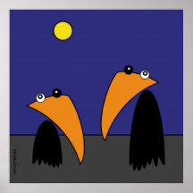 Raving Ravens - Halloween Plakatdrucke