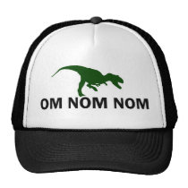 Rawr Dinosaurier OM Nom Nom Fernlastfahrer kappen