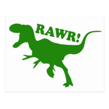 RAWR ist, wie Dinosaurier i-Liebe Sie sagen Postkarte