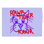 Rawr Tiger Rawr Grußkarten