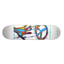 reachin für Frieden Skateboardbrett
