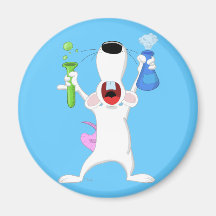 Reagenzglas-Labrador-Ratten-Magnet