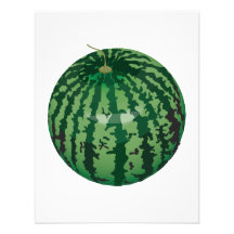 realistische Wassermelone Personalisierte Ankündigung