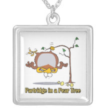 Rebhuhn in einem 1. ersten Weihnachten des Birnenb Selbst Gestalteter Schmuck