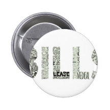 Rechnungs-Gekritzel-Collage Anstecknadelbutton
