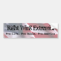 Rechte-Extremist, gegen die Abtreibung, Pro-Bi… Autosticker