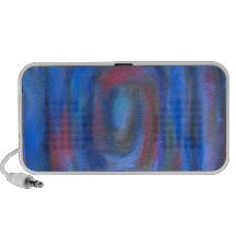 Rechteckige blaue Pastell-Spirale Speaker