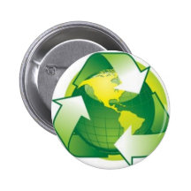 Recyceln der Erde Button